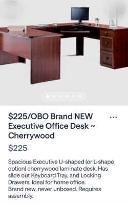 Office Desk - Professional Executive U or L Shape