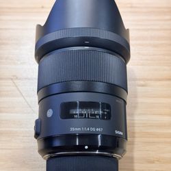 Sigma 35 1.4 DG HSM Art For Nikon F Mount