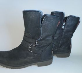 UGG Black Suede Simmens Boots 8