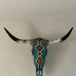 Handmade Cow Skull And Horns