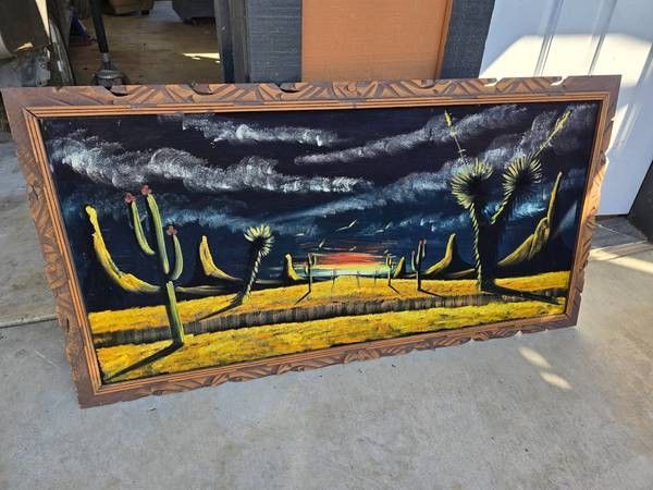 Vintage Large Velvet Painting
