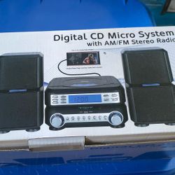 NAXA ( Digital CD Micro System With AM/FM Stereo System 