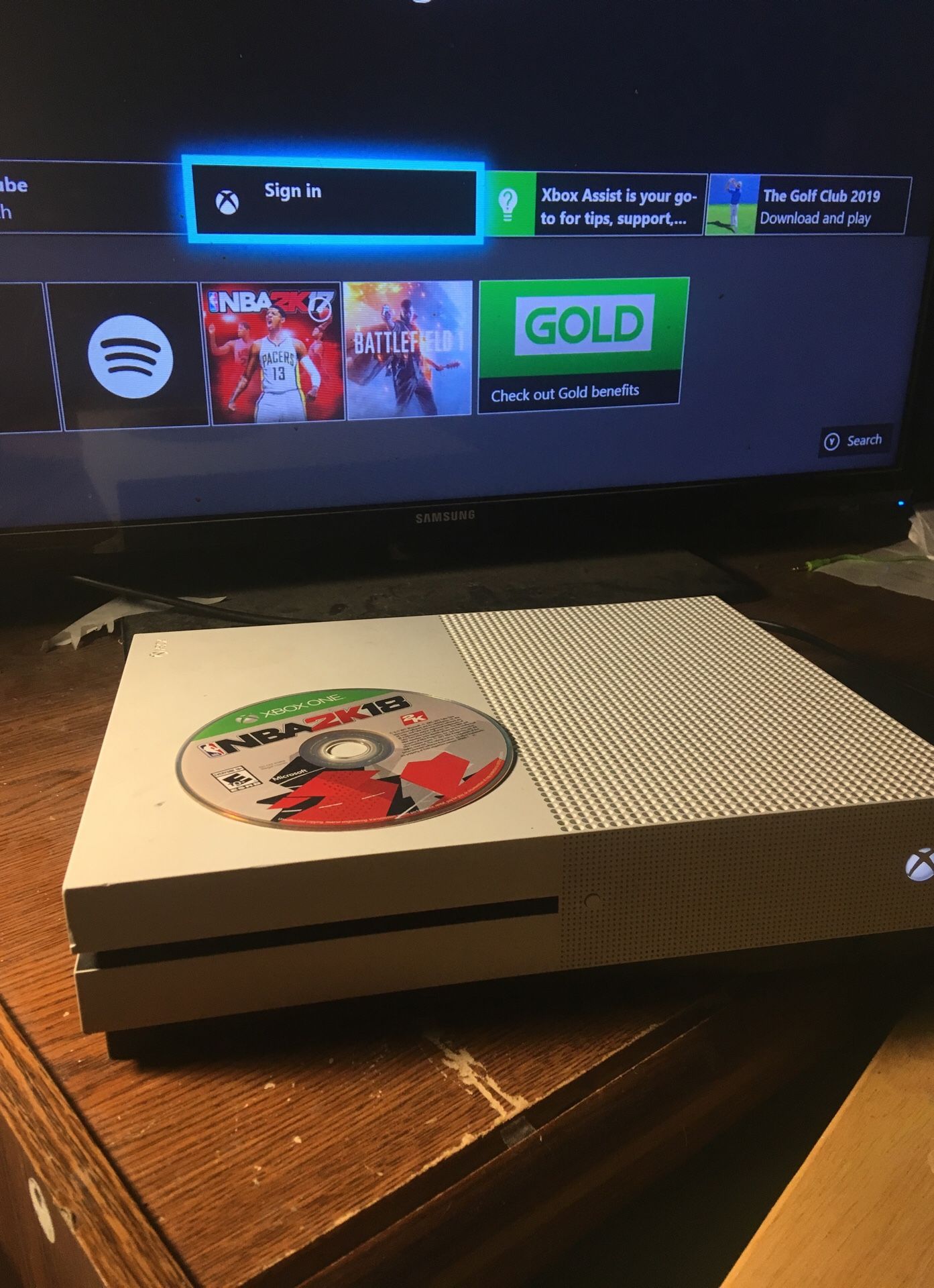 Xbox one s with 2k18