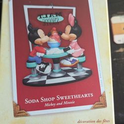 Disney Soda Shop Sweethearts Christmas Ornaments