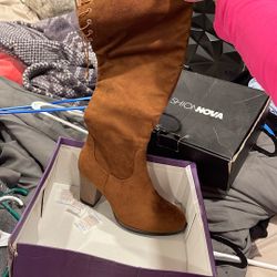 mew brown boots