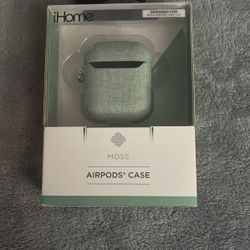 iHome Airpods Case for Apple Airpods Case 1 & 2, color: Moss