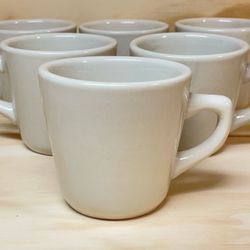 WORLD ULTIMA Coffee Cappuccino Mug Cup *Set Of 6* Restaurant Diner Style White PWC-1 7oz NEW