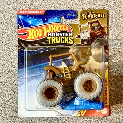 Hot Wheels Diecast Monster Trucks - The Flintstones - Flint Mobile