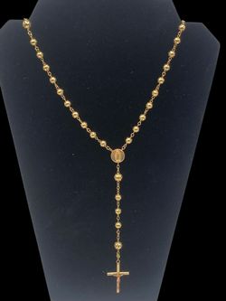 28" Gold Rosary #32380