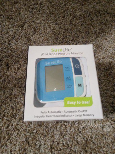 Wrist Blood Pressure Monitor, Sure Life, White, And Small