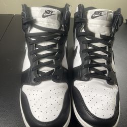 Nike High Panda dunks  10.5