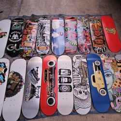 SKATEBOARD DECKS WITH CUSTOM VINYL WRAPPED DESIGN NEW