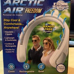 Arctic air wearable, personal air cooler