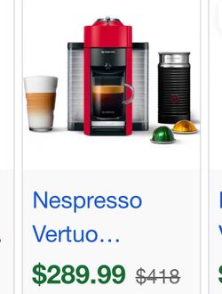 Nespresso espresso machine & frother