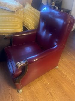 Red Vintage Vinyl Chair