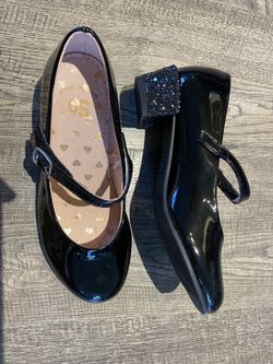 Girls Black Dress Shoes Size 13