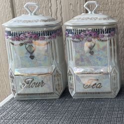 Flour and Tea Canisters