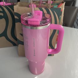 Stanley x Starbucks 2024 Winter Pink 40oz Tumbler Target Exclusive IN HAND 