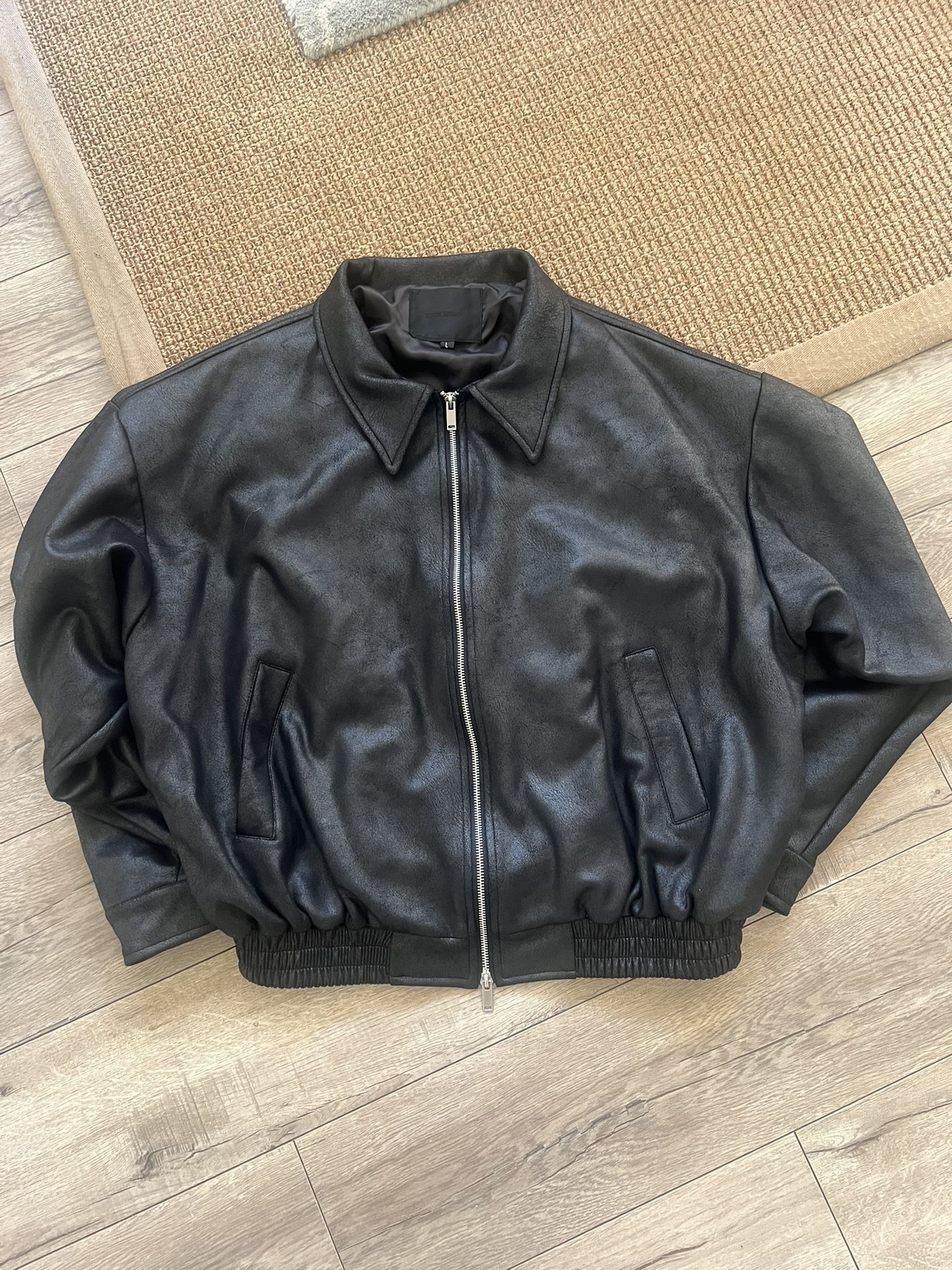Black Moment VEGAN leather Jacket