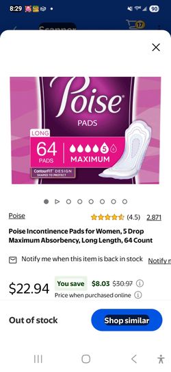 Poise pads