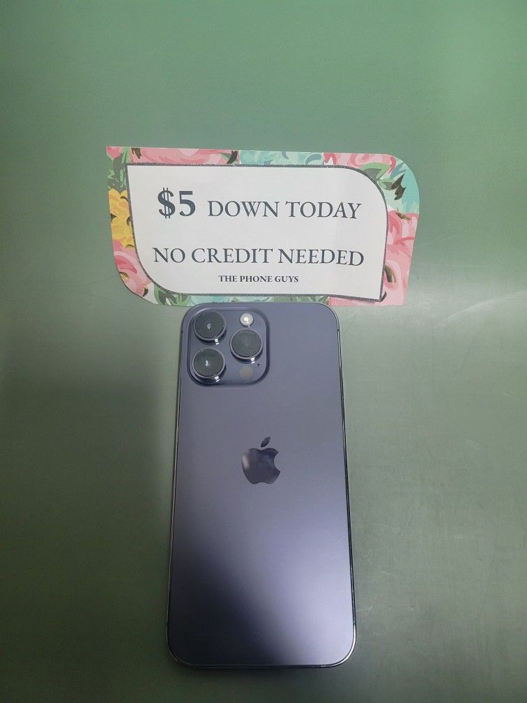 Apple IPhone 14 Pro Max Unlocked 128gb - 5 Dollars Down No Credit Needed! 