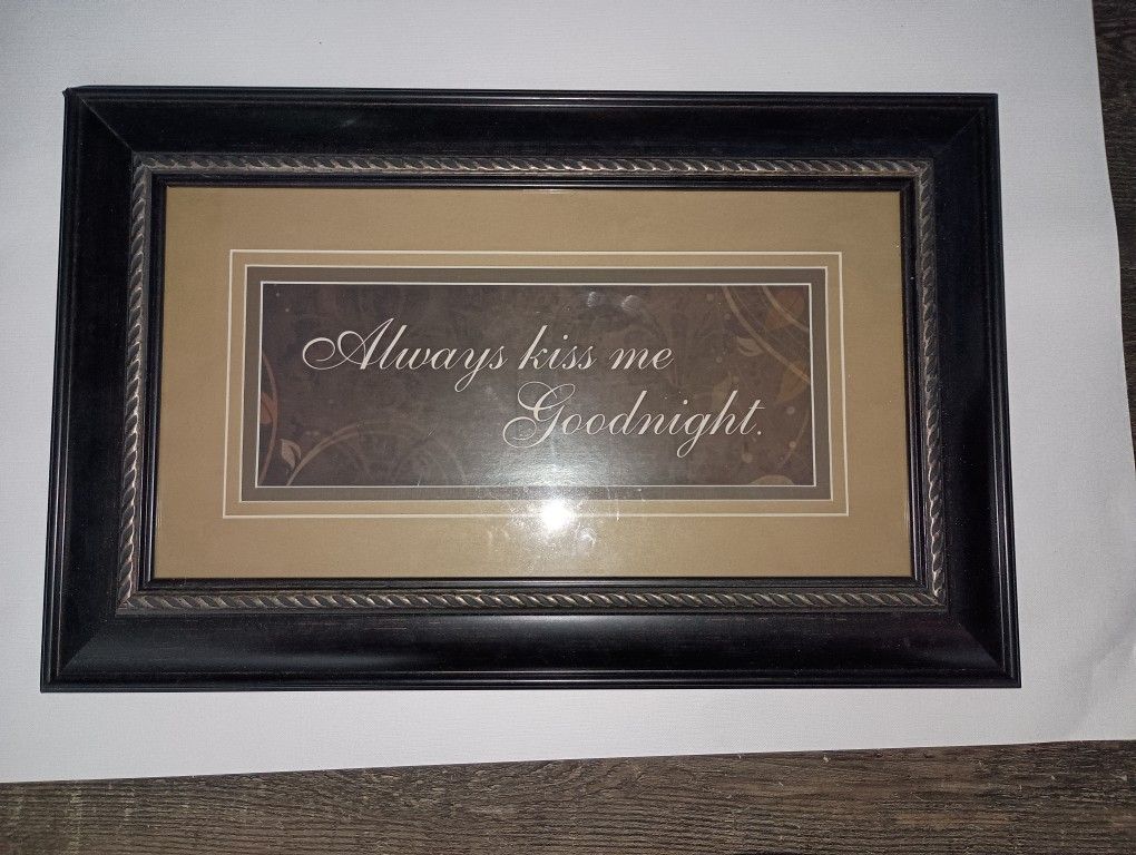 Picture Frame : Always Kiss Me Goodnight