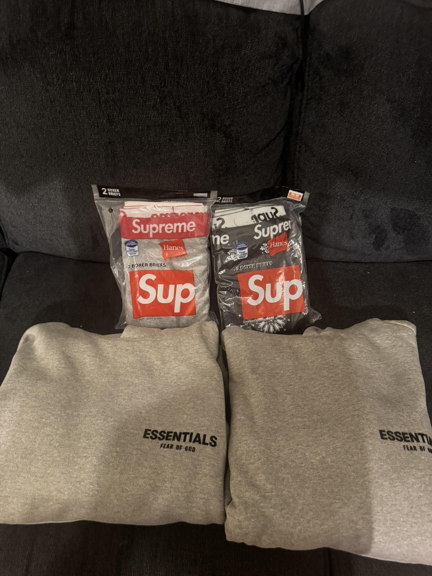 Essentials Hoodies And Supreme Underwear Pack Of 2