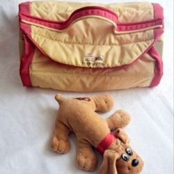 Vintage 1986 Tonka Toy Pound Puppies Newborns Carrying Case Toy Carrier 12"