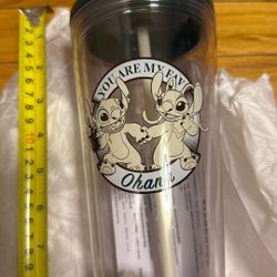 New Disney Starbucks, Stitch 24oz Straw Tumbler Cup