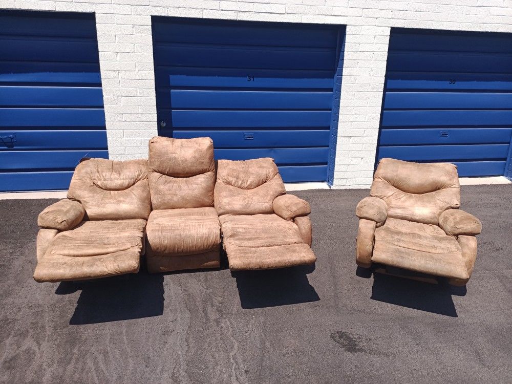 Two Piece Reclining Sofa Set FREE DELIVERY