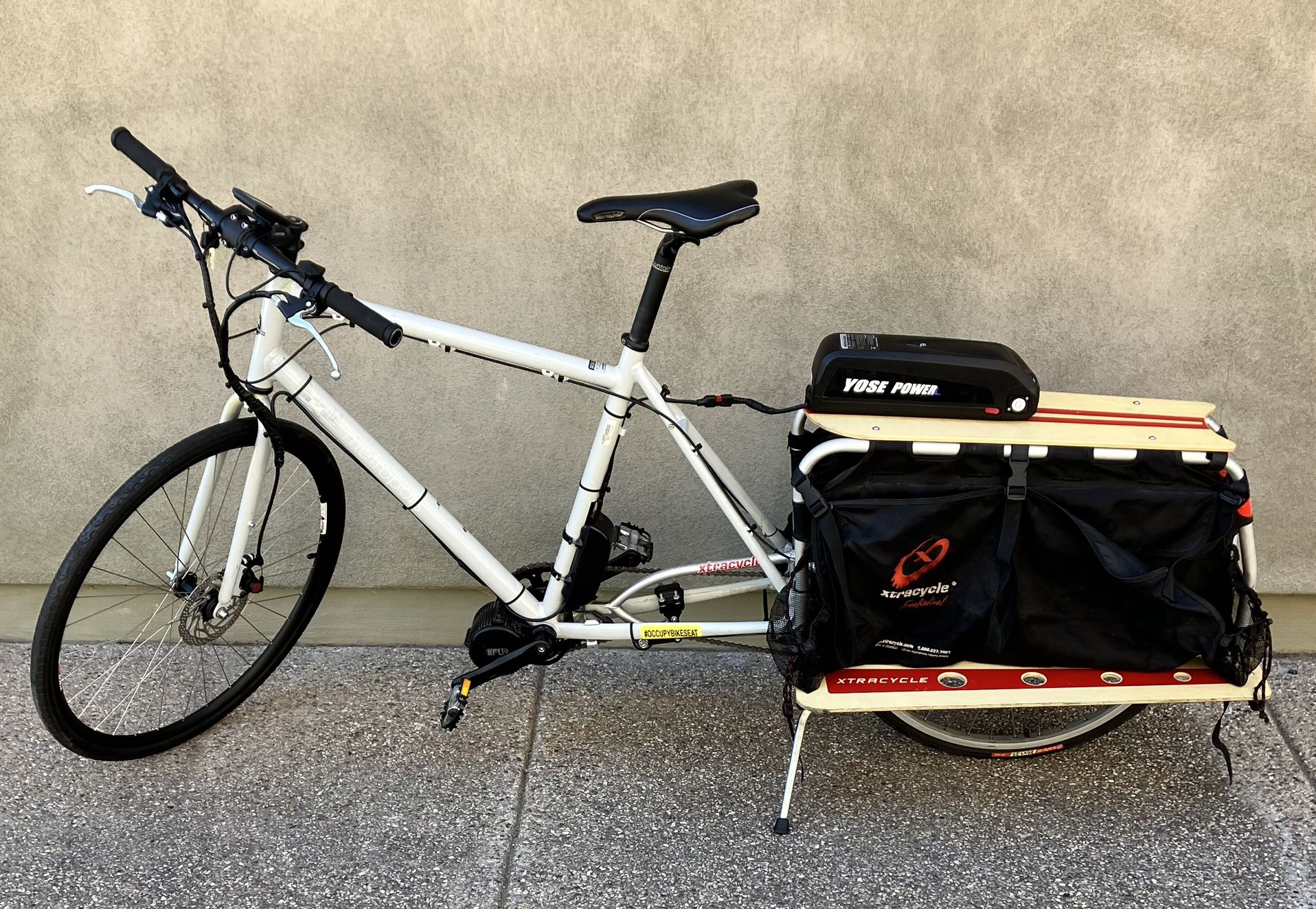 E-bike With Cargo Bike Attachment - XL size 