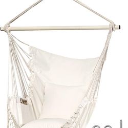Hammock Chair Oversized Hanging Rope Swing Seat Chair 