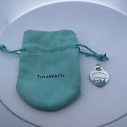 Tiffany & Co. Silver Return To Tiffany Blue Enamel Splash Pendent