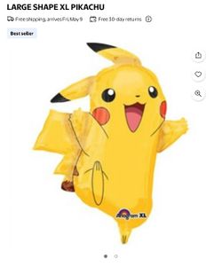 Pikachu Bday Props