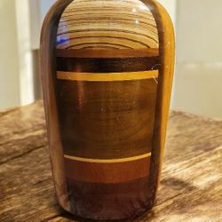 Paul La Montagne Modernist Art Wood Vase