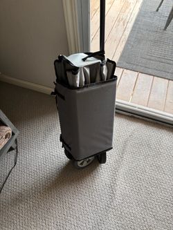 Wagon-vinyl fold up w roller
