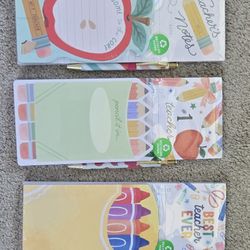 Teacher Gift- Note Pad set With Pen