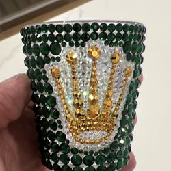 Resin Rhinestone Decorative Glasses 