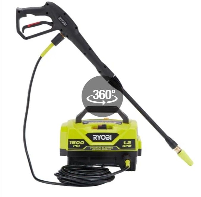 Ryobi n 1800 psi 1 2 gpm cold water corded electric pressure washer for