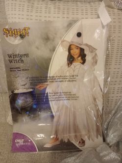Wintery witch kids  costume