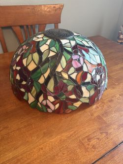 Tiffany-Style Stained Glass Light Shade / Bowl Cover