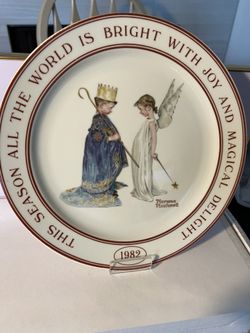 Normal Rockwell Exclusive Limited Edition 1982 Plate