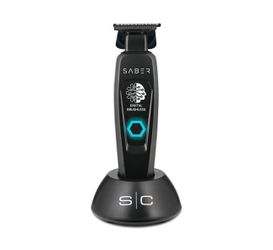StyleCraft Saber Professional Metal Trimmer Black Cordless Barber Trimmer