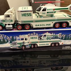 1995 Hess Toy Truck & Helicopter 