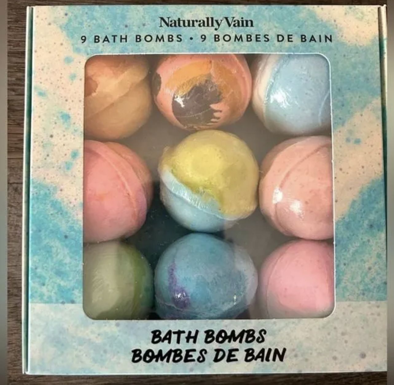 Naturally Vain Bath Bomb Set, Handmade, Non-Staining