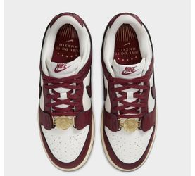 Nike Dunk Low SE Sail/Team Red/Black Women's Shoes, Size: 8.5