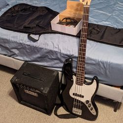 Squire Jass Bass And Amp + Everything You Need