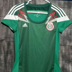 ADIDAS MEXICO  HOME JERSEY 2013-2014 WOMENS SIZE XS 