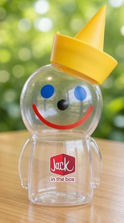 Jack In The Box Glass Sipper Cup