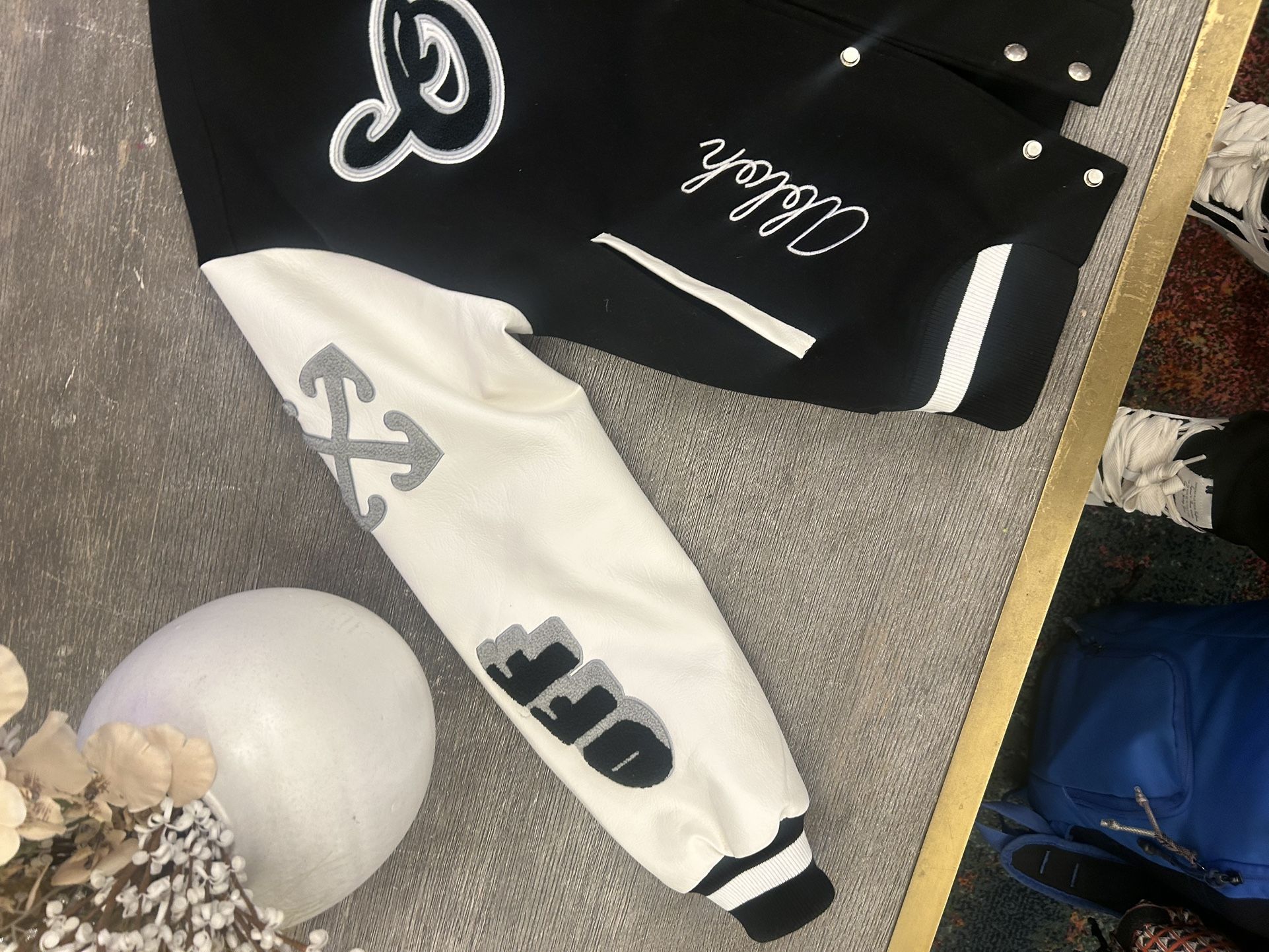 Off White Varsity Jacket